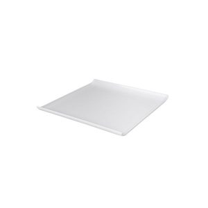 Melamine Square Platter 300x300 w/Lip White